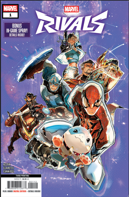 MARVEL RIVALS #1 TOKITOKORO 3RD PRINTING VARIANT (FOC Date: 2025-08-18)