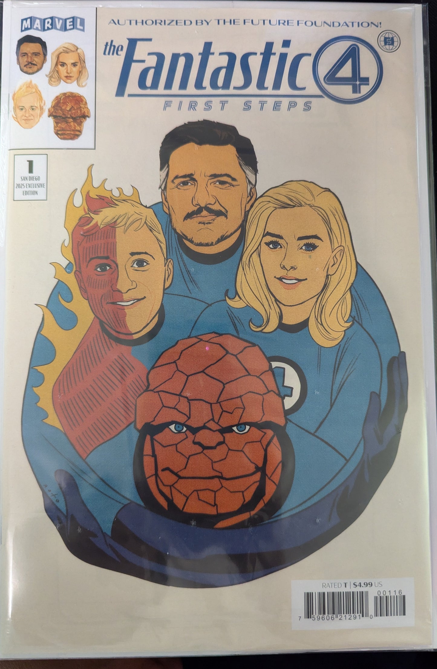 Marvel - Fantastic Four: First Steps #1 Cover A-C + SDCC 2025 Topps Exclusive (NM)
