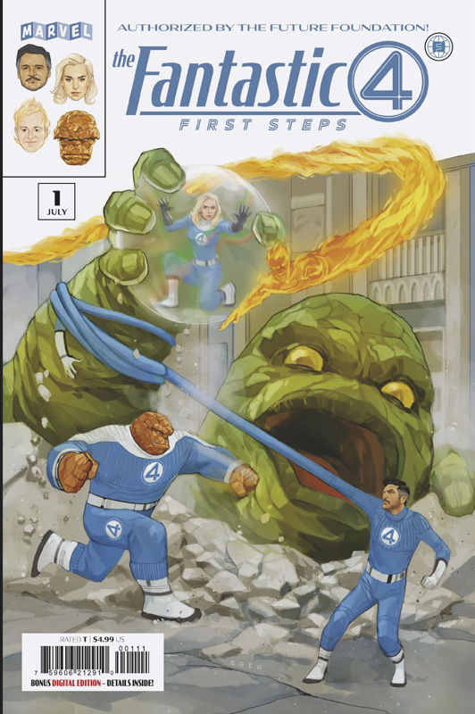 Marvel - Fantastic Four: First Steps #1 Cover A-C + SDCC 2025 Topps Exclusive (NM)
