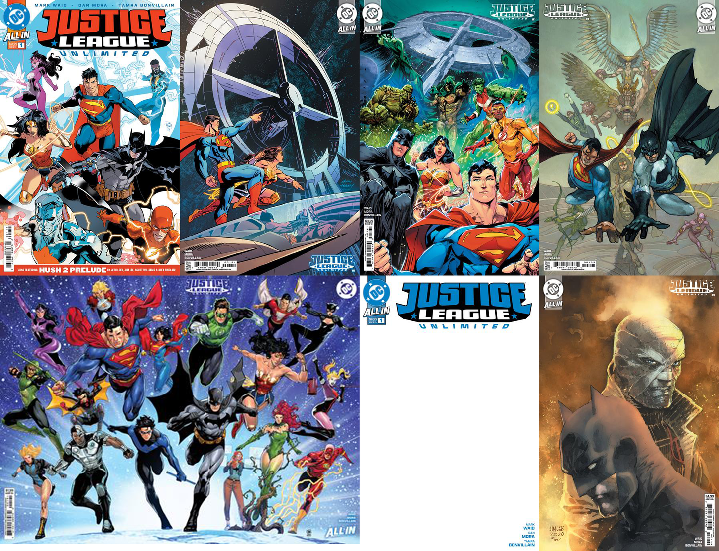 Justice League Unlimited #1 (2024): CVR A-H & M (9 Comics)
