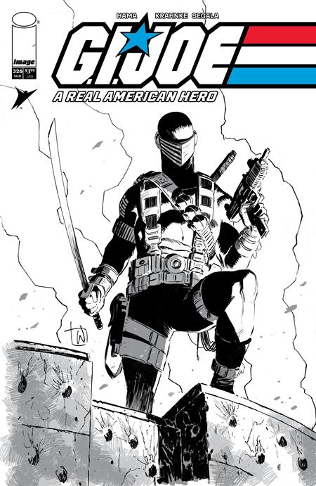 GI JOE A REAL AMERICAN HERO #326 CVR B LEE WEEKS B&W VAR [FOC Date: 2026-02-16]