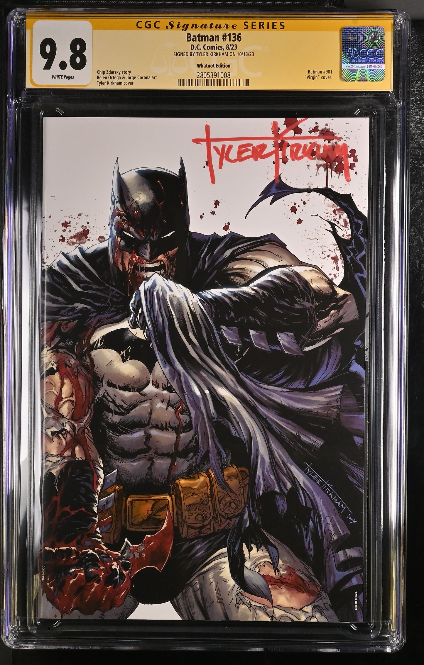 CGC 9.8 - Batman #136 - Signed Tyler Kirkham