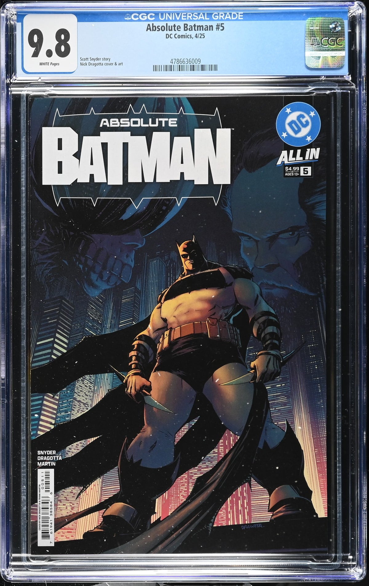 CGC 9.8 - ABSOLUTE BATMAN #5 CVR A NICK DRAGOTTA [1st PRINT]