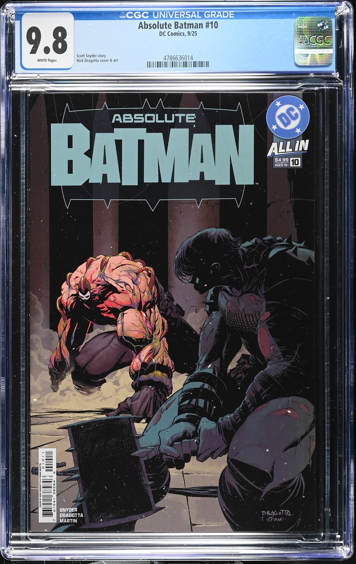 CGC 9.8 - ABSOLUTE BATMAN #10 CVR A NICK DRAGOTTA [1st PRINT]