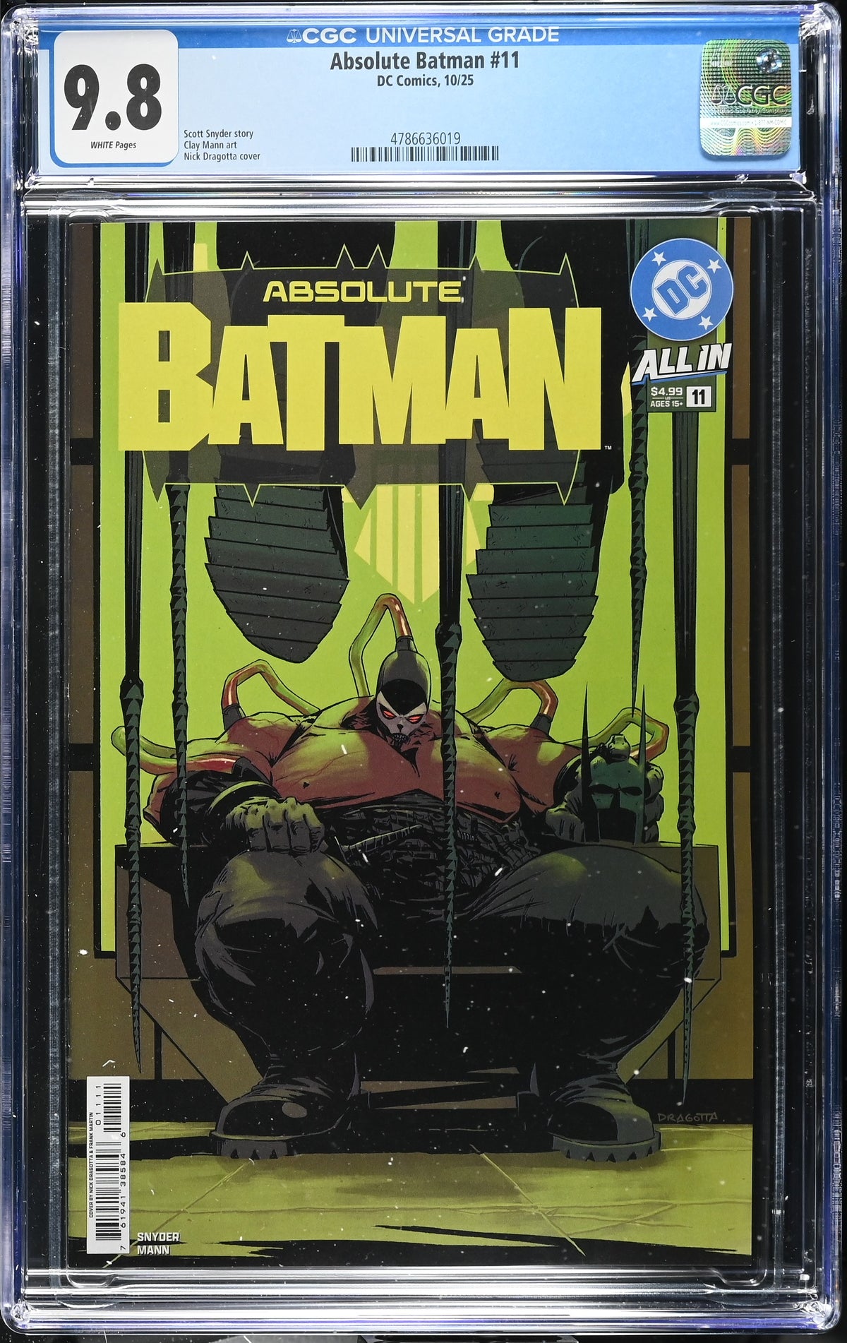 CGC 9.8 - ABSOLUTE BATMAN #11 CVR A NICK DRAGOTTA [1st PRINT]