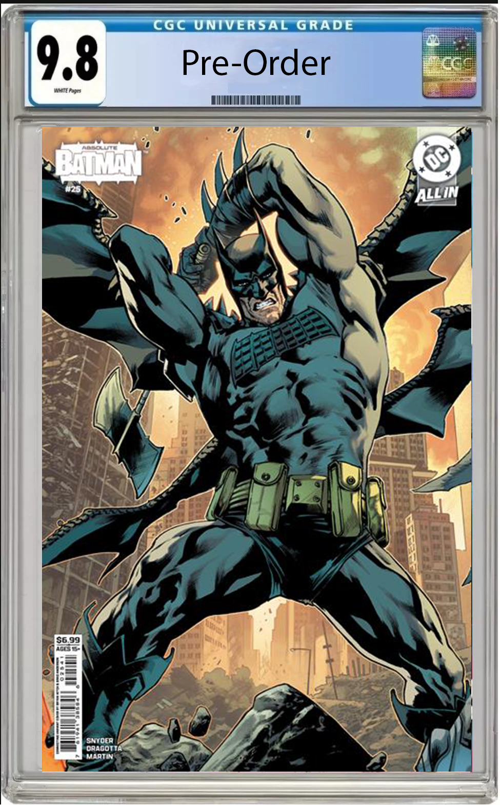 CGC 9.8 - ABSOLUTE BATMAN #25 CVR D BRYAN HITCH CONNECTING CARD STOCK VAR [FOC Date - 2026-09-28]